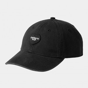 Heart Patch Cap Black