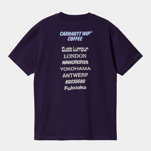 W S/S Carhartt WIP Coffee T-Shirt Cassis