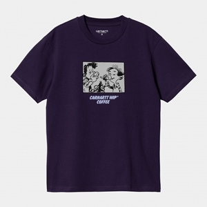 W S/S Carhartt WIP Coffee T-Shirt Cassis