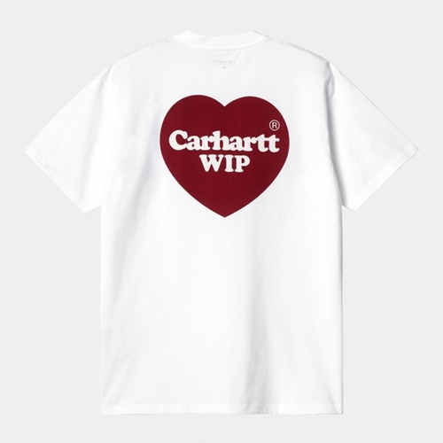 S/S Double Heart T-Shirt White