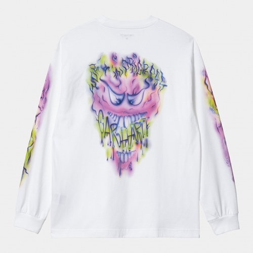 L/S Babybrush Grin T-Shirt White