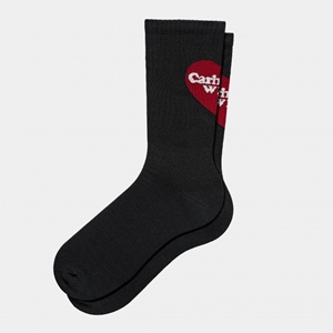 Heart Socks Black