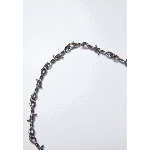 Barbed Wire Necklace Gunmetal