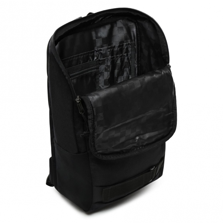 Vans obstacle skate backpack in black ripstop clearance