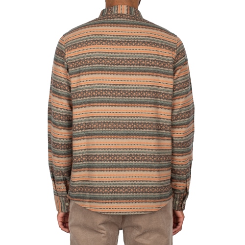 Insito Stripe Shirt Orange Green