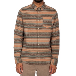 Insito Stripe Shirt Orange Green