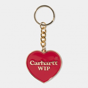 Heart Keychain Red