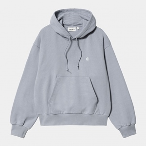 W Casey Hooded Sweatshirt Mirror Silver