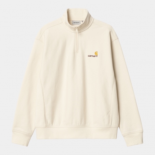 Half Zip American Script Sweat Natural