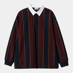 L/S Ruben Rugby Shirt Dark Navy Amarone