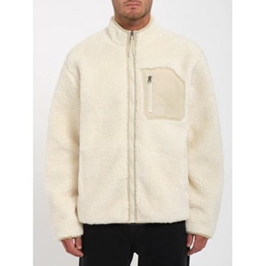 Muzzer Fuzzar Zip Sherpa Sweat Dirty Wht