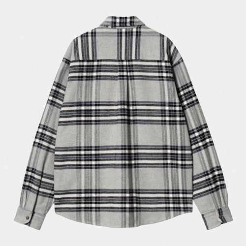 L/S Hawkins Shirt Check Grey Heather