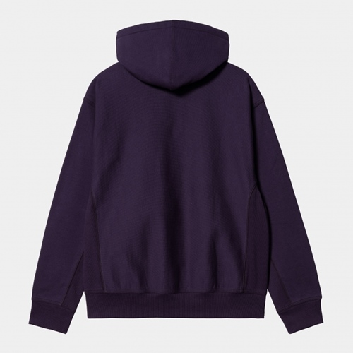 Hooded American Script Sweat Cassis