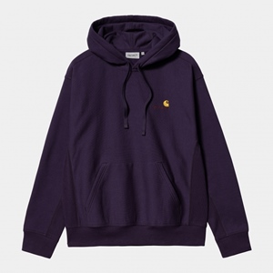Hooded American Script Sweat Cassis