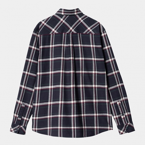L/S Barten Shirt Check Dark Navy