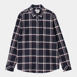 L/S Barten Shirt Check Dark Navy