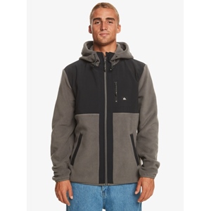 Polar Fleece Zip Kapuzenfleece Iron Gate