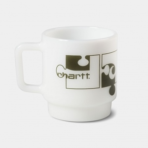 Assemble Glass Mug White Plant