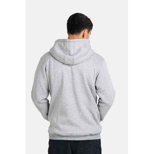Staple Logo Zip Hoodie Grey Melange