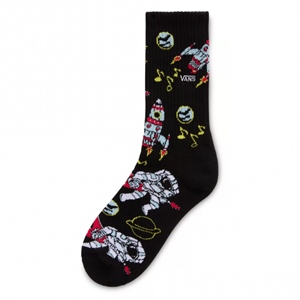 DJ Rocket Jam Crew Sock Black