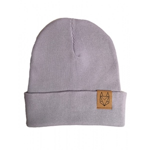 Rib Beanie Lavendel Kleiner Patch