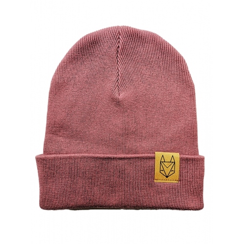 Rib Beanie Hibiscus Kleiner Patch