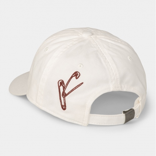 Safety Pin Cap White Bordeaux