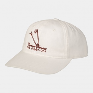 Safety Pin Cap White Bordeaux