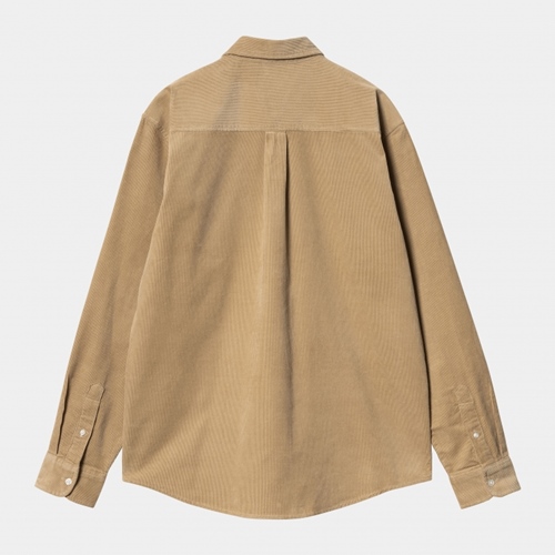 L/S Madison Fine Cord Shirt Sable Black