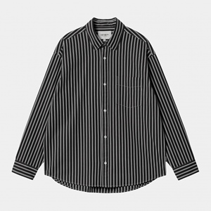 L/S Ligety Shirt Stripe Black Wax