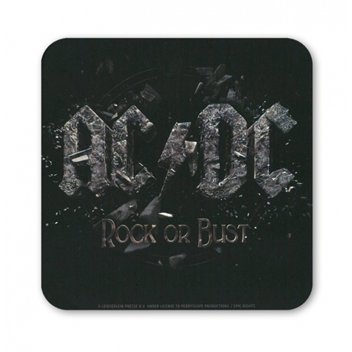 AC/DC Rock Or Bust Untersetzer Black