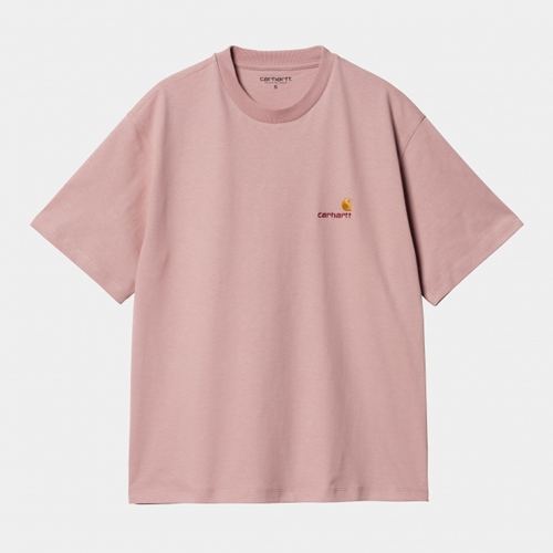 W S/SAmerican ScriptT-Shirts Glassy Pink