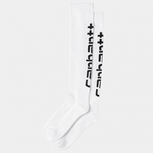 Carhartt Script Socks White Black
