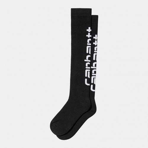 Carhartt Script Socks Black White