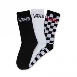 Classic Vans Crew Sock Black White