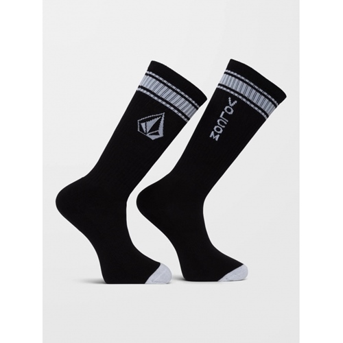 High Stripe Sock Black 42-46