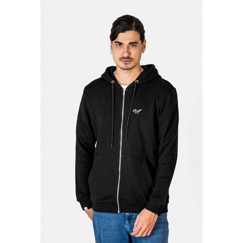 Staple Terry Zip Hoodie Deep Black