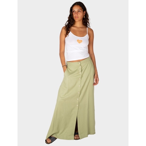 Civic Eco Maxi Skirt Light Olive