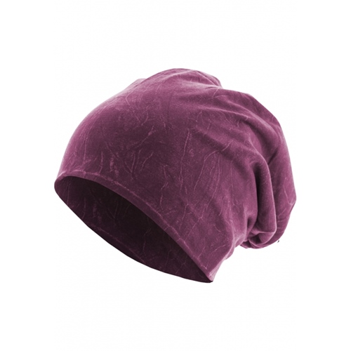 Stonewashed Jersey Beanie Purple