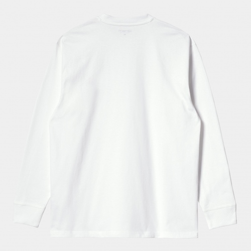 L/S American Script T-Shirt White