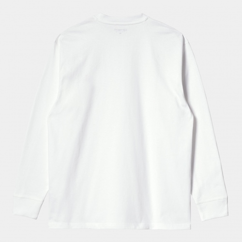 L/S American Script T-Shirt White