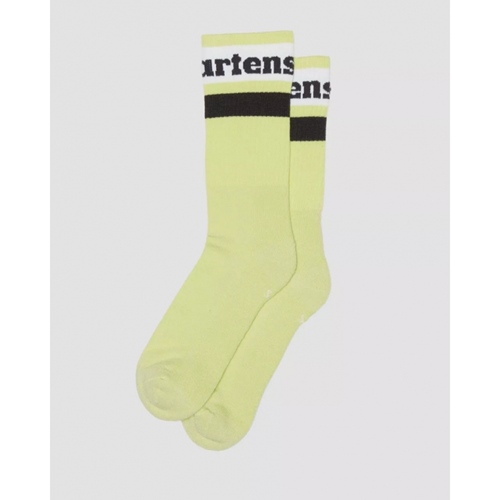 Athletic Logo Sock Lime Green