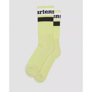 Athletic Logo Sock Lime Green