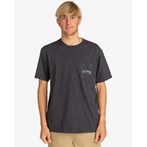 Stacked Arch T-Shirt Washed Black