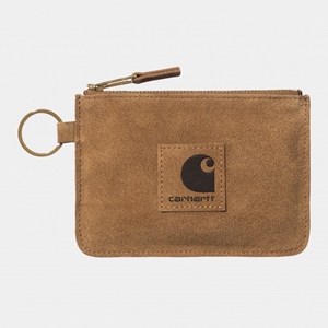 Suede Zip Wallet Hamilton Brown