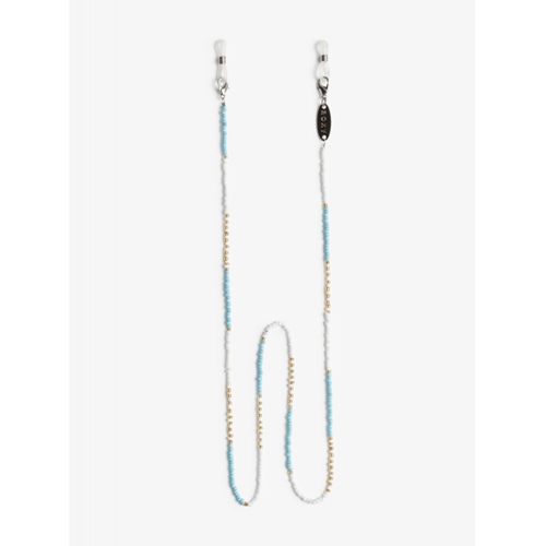 Beads Brillenband Turquoise White