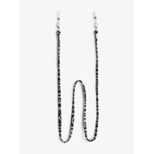 Textile Brillenband Black White