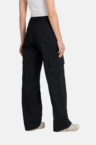 Women Mia Cargo Deep Black Canvas