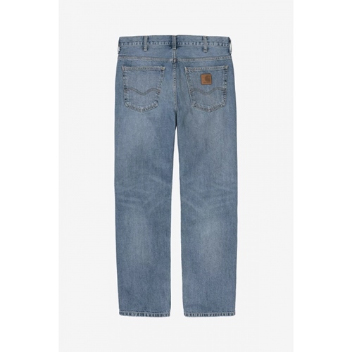 Marlow Pant Blue Worn Bleached