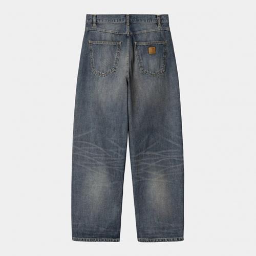 W Brandon Pant Blue Worn Used Wash